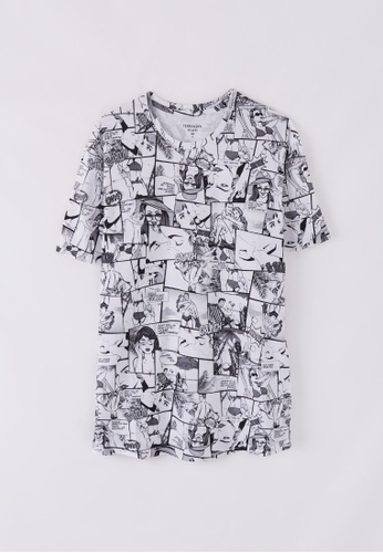 Terranova multi Men's T-Shirt With Cartoon Print C7542AA1F8D31EGS_1