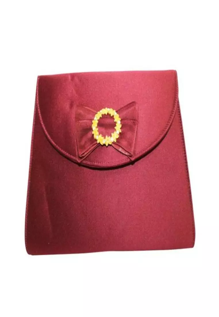 Red clutch bag sale shop