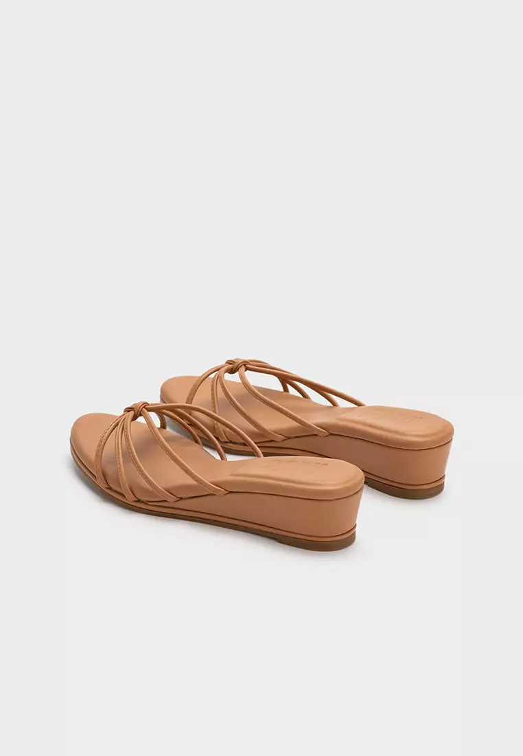 KNOTTED CLOUDFOAM LOW WEDGE HEEL