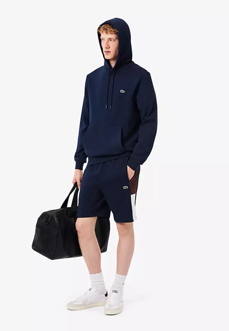 Colour-Block Fleece Shorts