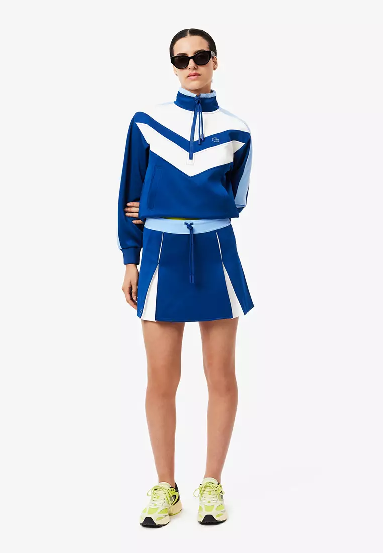 Adjustable Color-Block Interlock Skirt