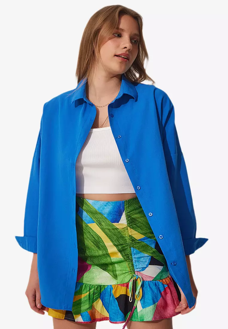 Oversize Long Basic Shirt