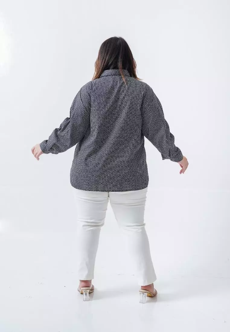 plus size aramita shirt black