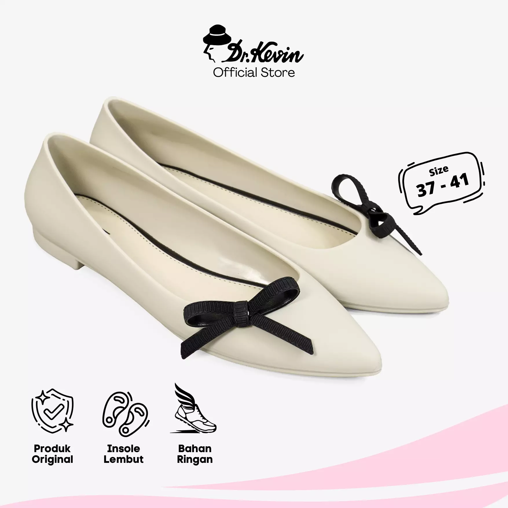 Dr. Kevin Sepatu Flat Wanita Kasual 531-200