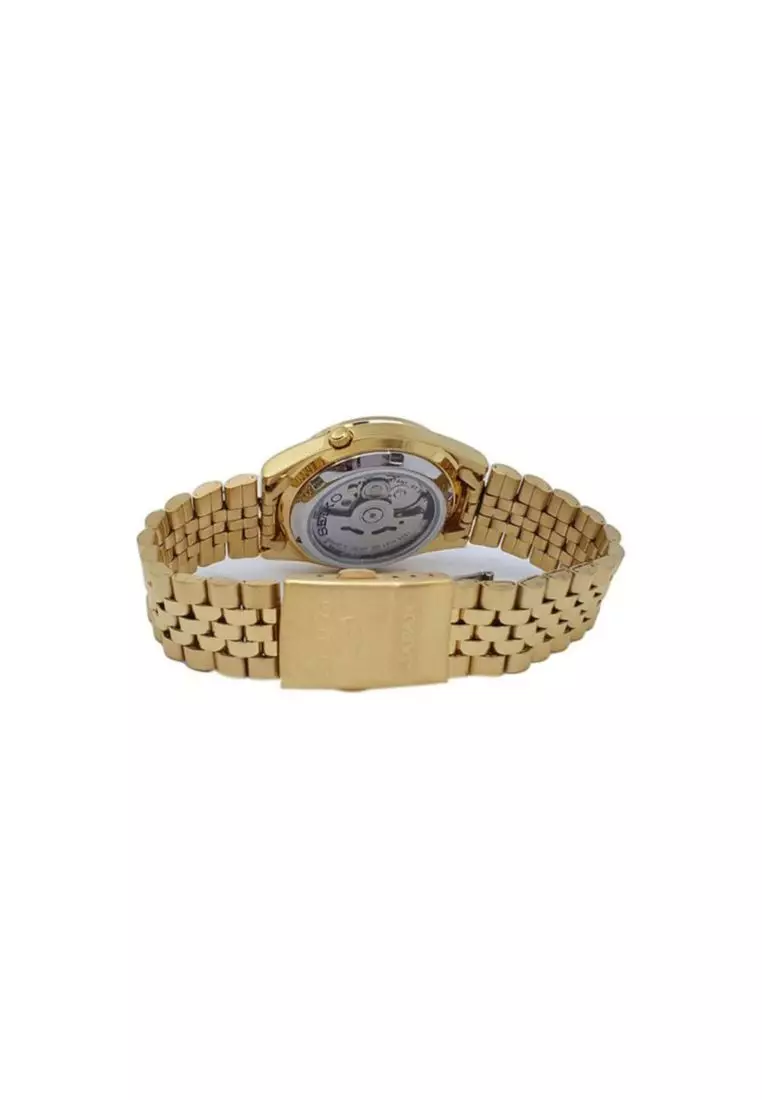 Buy Seiko Seiko 5 Men s Gold Stainless Steel Automatic Watch