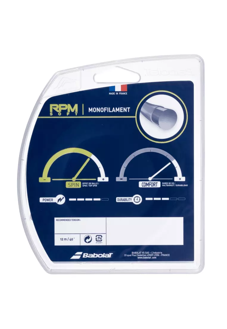 Babolat Tennis String RPM Soft 12M (125/17) Grey