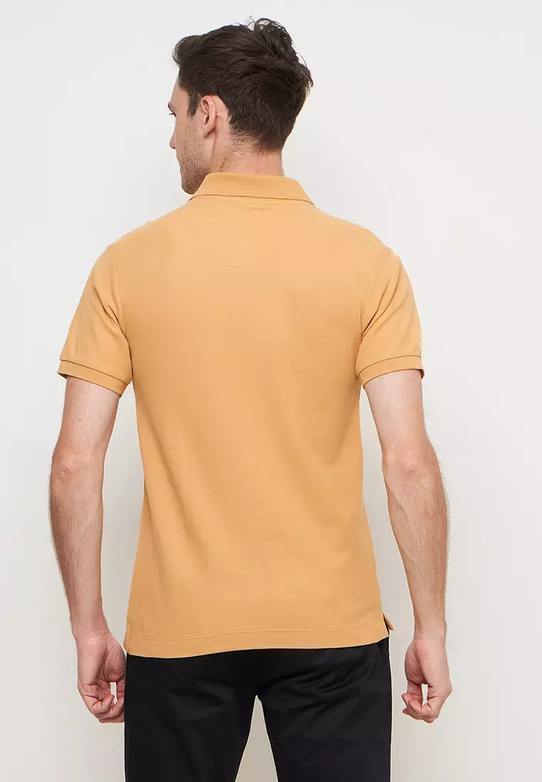 Byford Men Polo Shirt Mustard -WBYPS01SSMSD