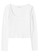 Abercrombie & Fitch white Seamless Jersey Scoop Top 70696AAC691E84GS_1