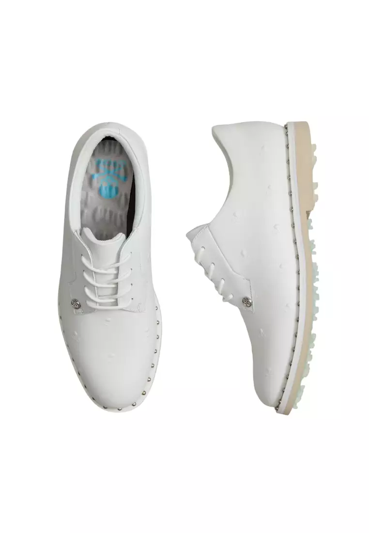 Women's Gallivanter Studded Leather Skull & Tees Golf Shoes