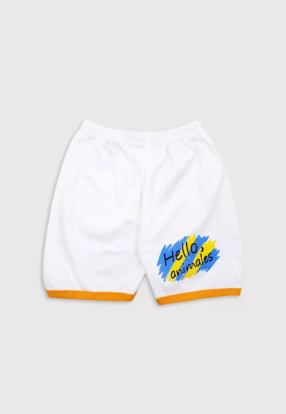 Wakakids Baju Bayi Anak Laki Laki Setelan Celana Kaos Usia 6 Bulan Hingga 12 Bulan Motif Hello Animals 4058 Biru