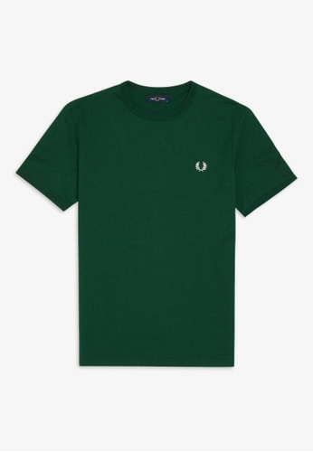 Fred Perry green Fred Perry M3519 Ringer T-Shirt (Ivy) FD233AA66D0C92GS_1