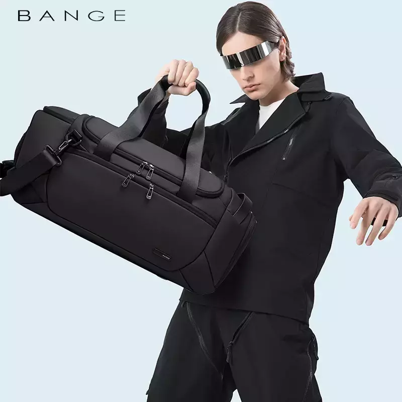 Bange BG2378 Tas Pria Multi Funsi Travel GYM Waterproof Duffel Bag - BLACK