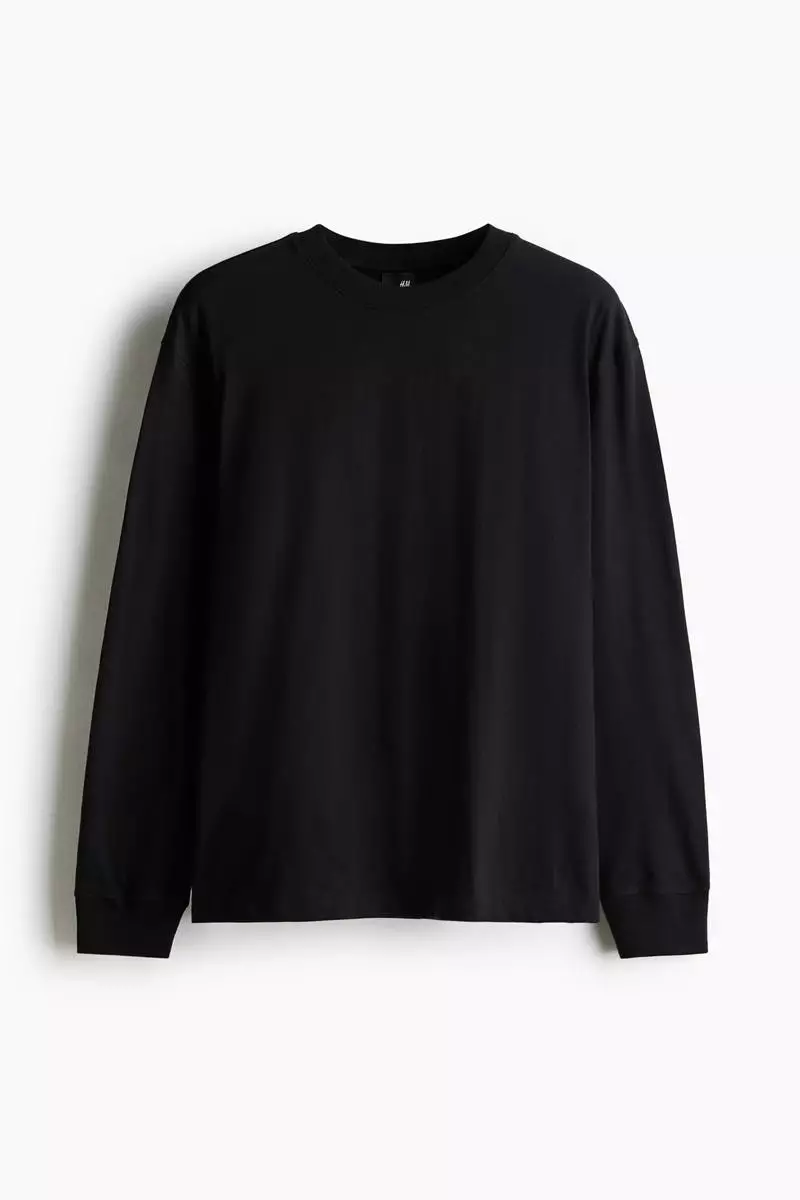 Loose Fit Long-sleeved jersey top