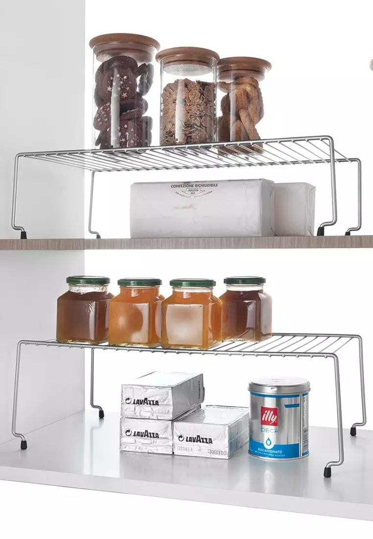 Buy MakeRoom Set 2 Stackable Shelves Sky Pt 2023 Online ZALORA