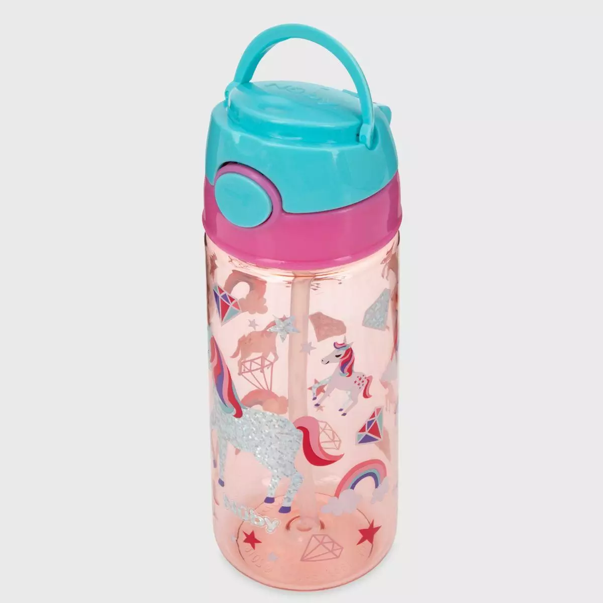Nuby Sippycup Flip-It Kids Bottle 532 ml Surf Pink - Botol Minum Anak BPA Free 18M+