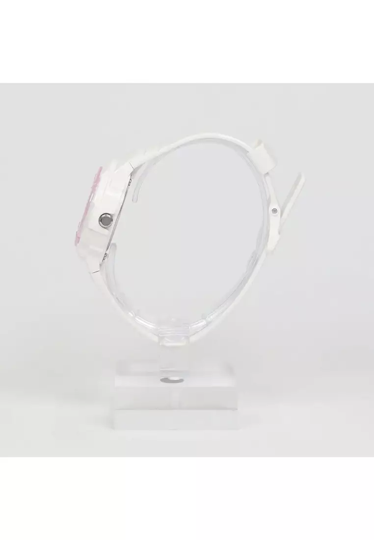 LX-800H-7A1V Women Analog Watch White Resin Band