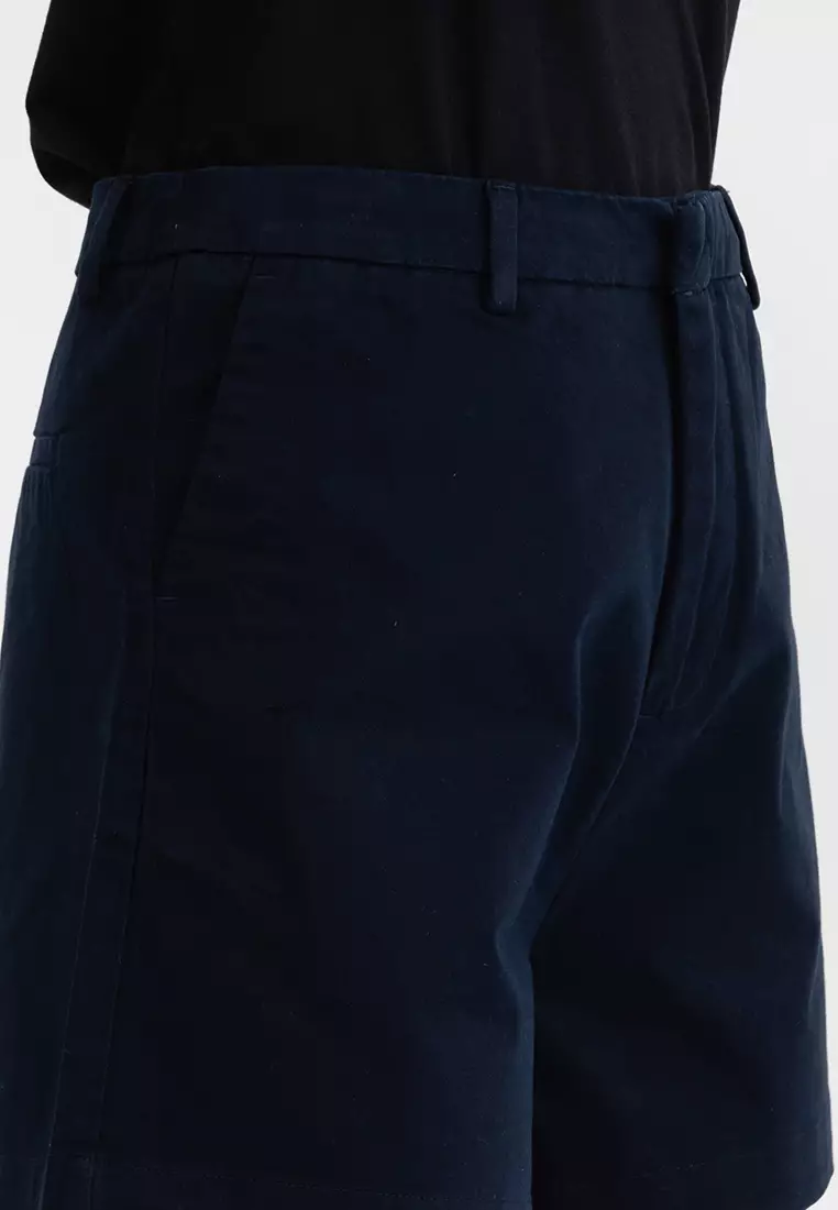 Hi Rise Twill Shorts