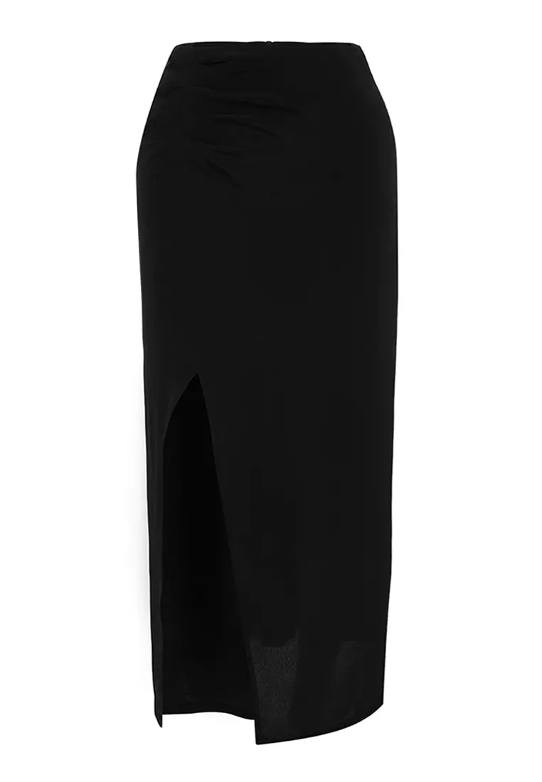 Slit Midi Skirt