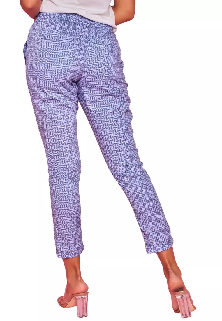 Purple discount gingham pants