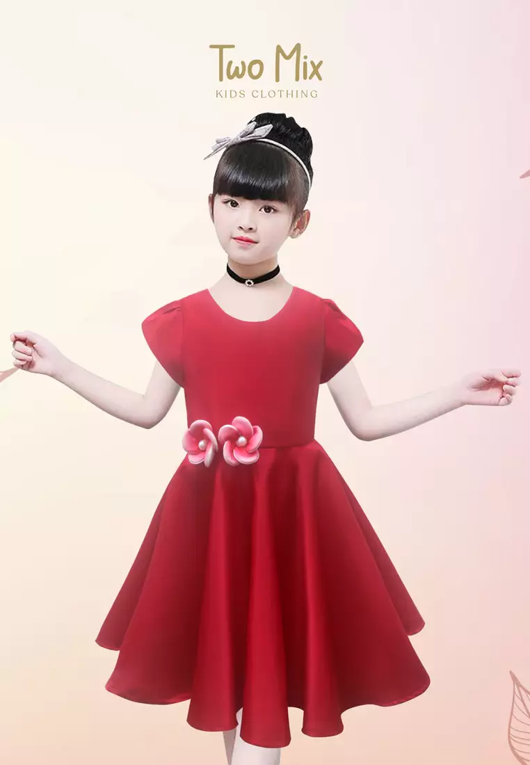 Two Mix - Dress Anak Natal Perempuan - Baju Anak Natal Perempuan 1-12 Tahun 4334