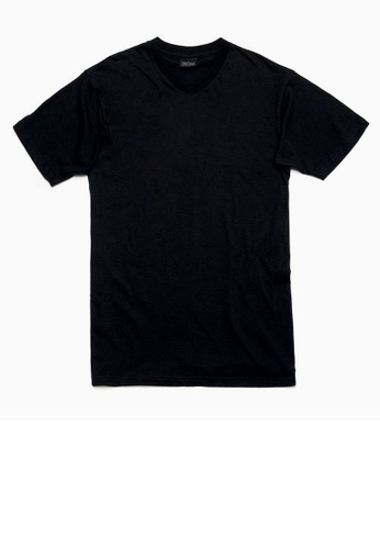 HOM black Hilary T-Shirt V Neck 967CBUS41AE309GS_1
