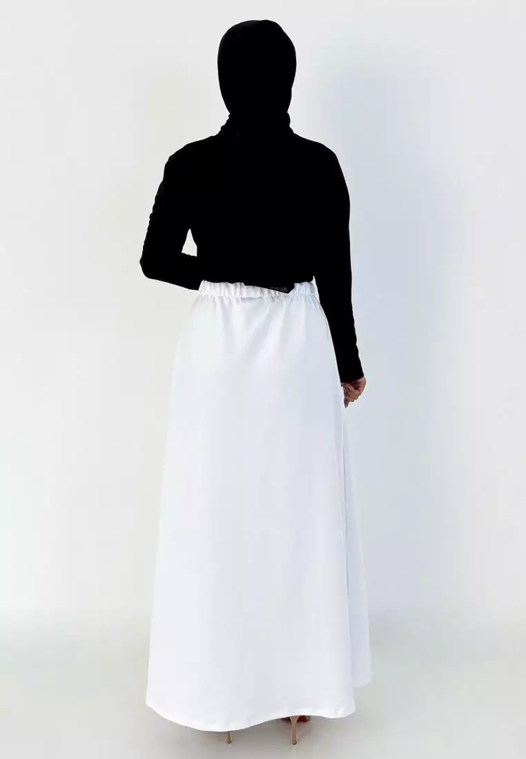 Ghea Skirt (Rok Panjang Basic) - Putih