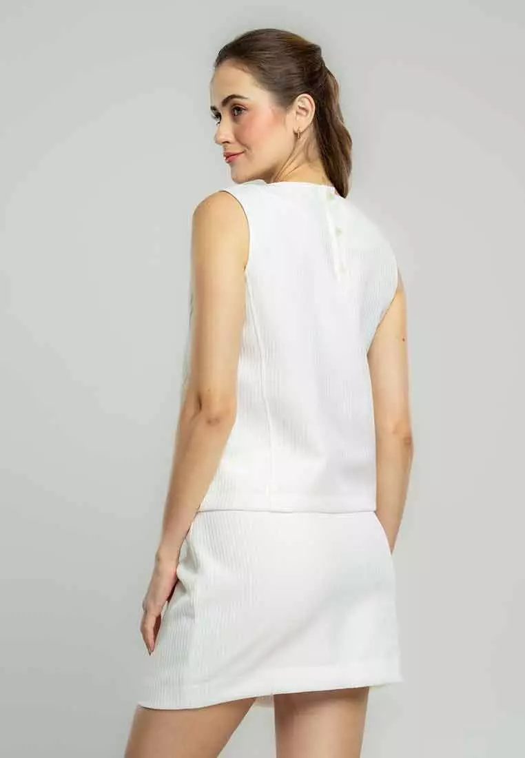 Whitney Textured Sleeveless Top