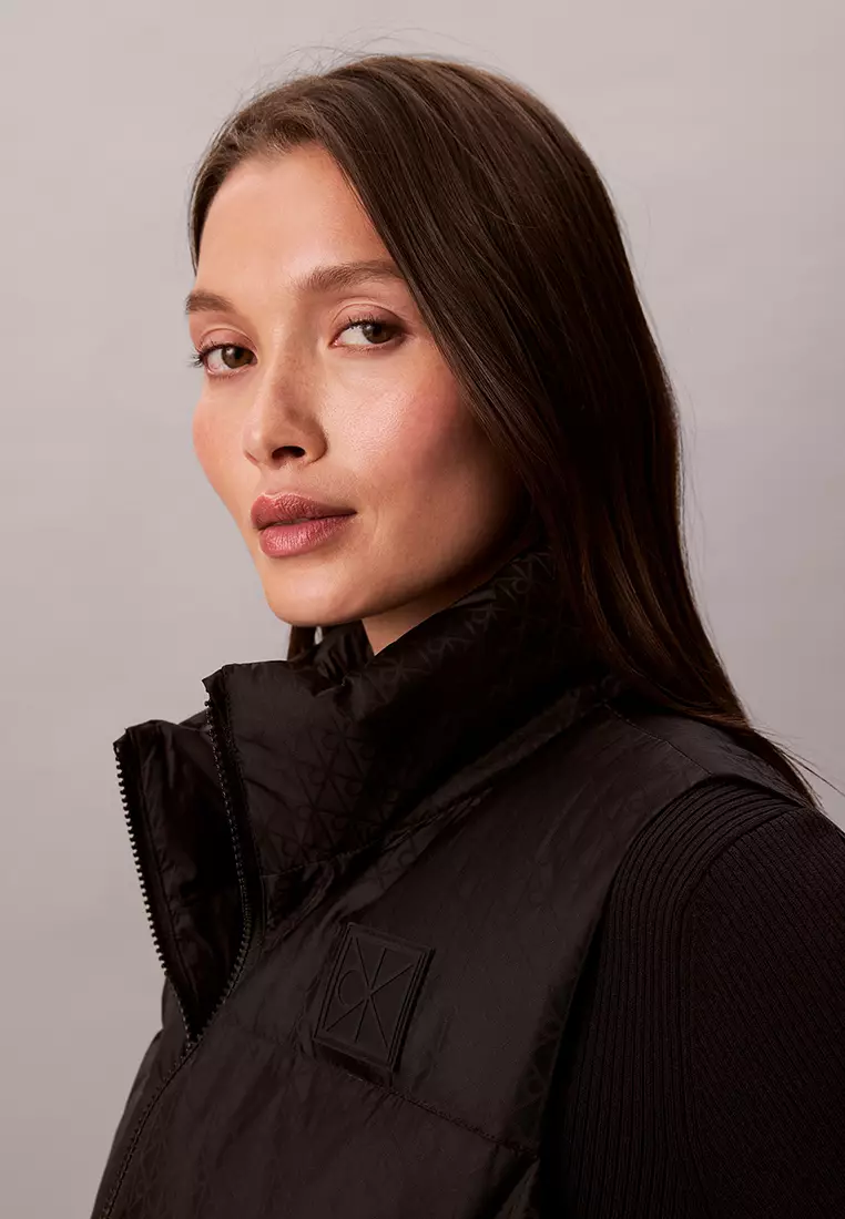 Logo Jacquard Puffer Vest - Calvin Klein Jeans