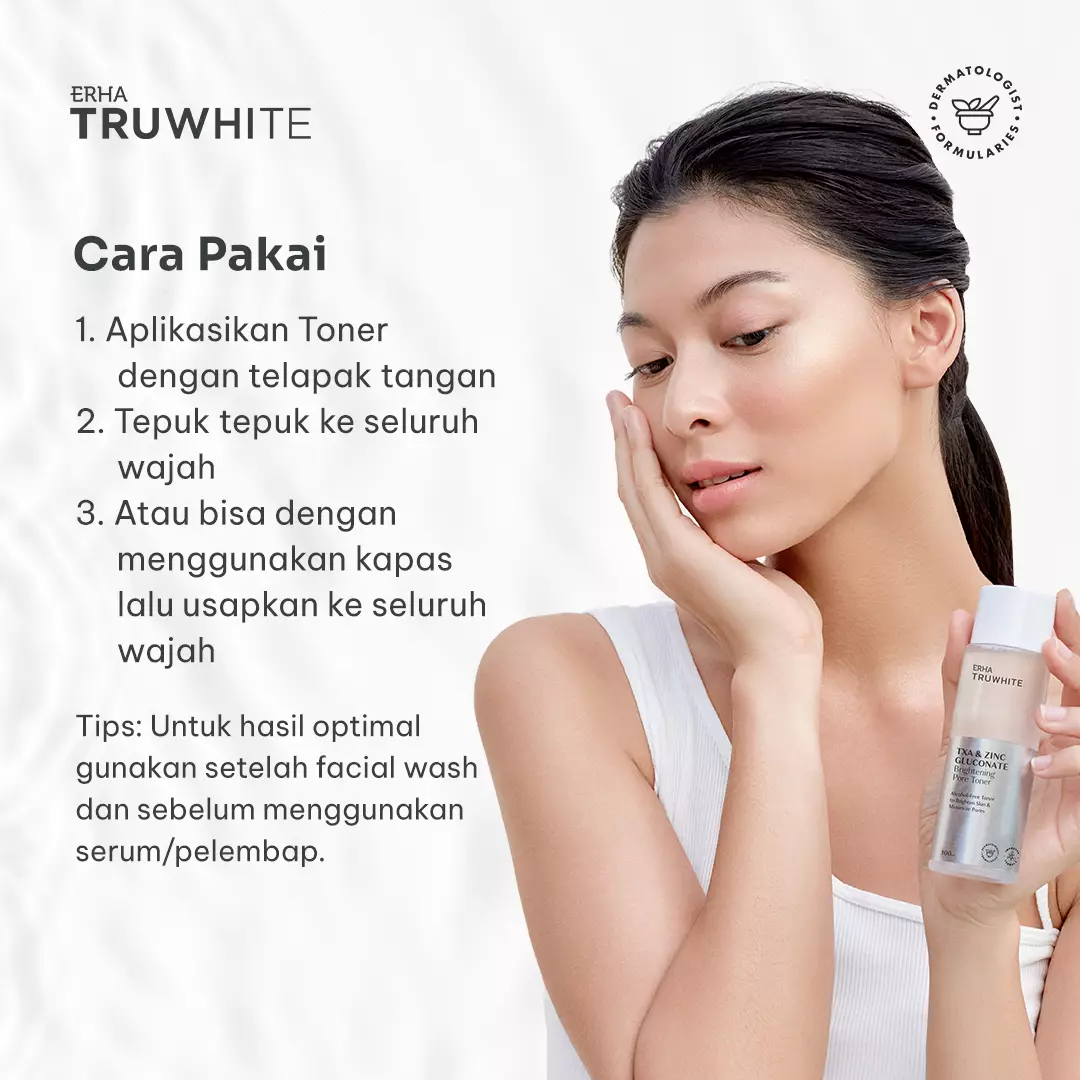 Erha Truwhite Brightening Pore Toner 100 ml - Toner Pencerah Wajah