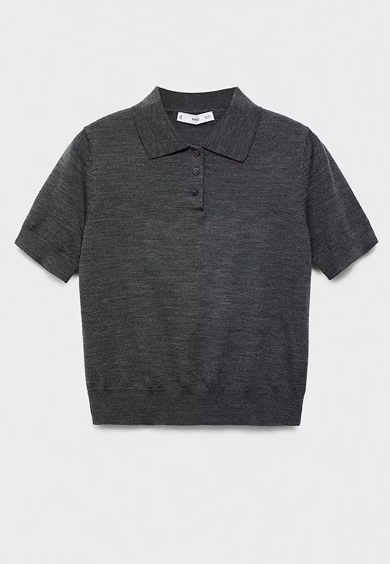 100% Wool Polo-Neck Sweater