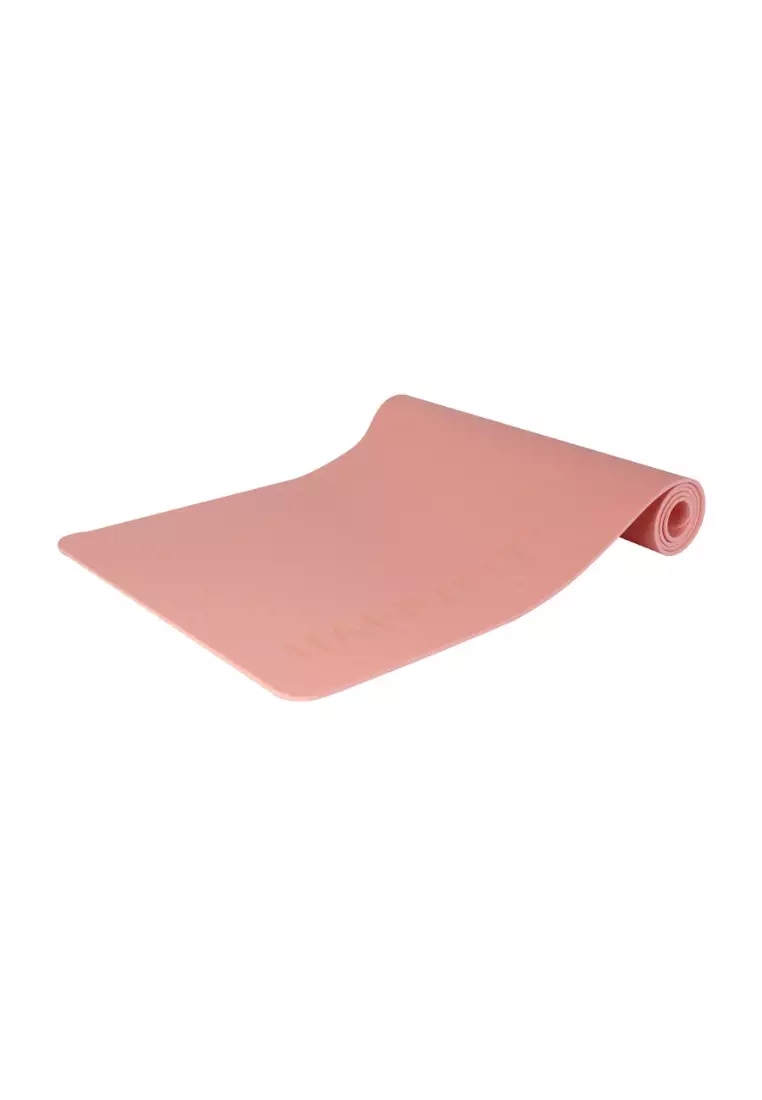 HAPPYFIT Yoga Mat Polos TPE 6mm Free Strap Peach Salmon