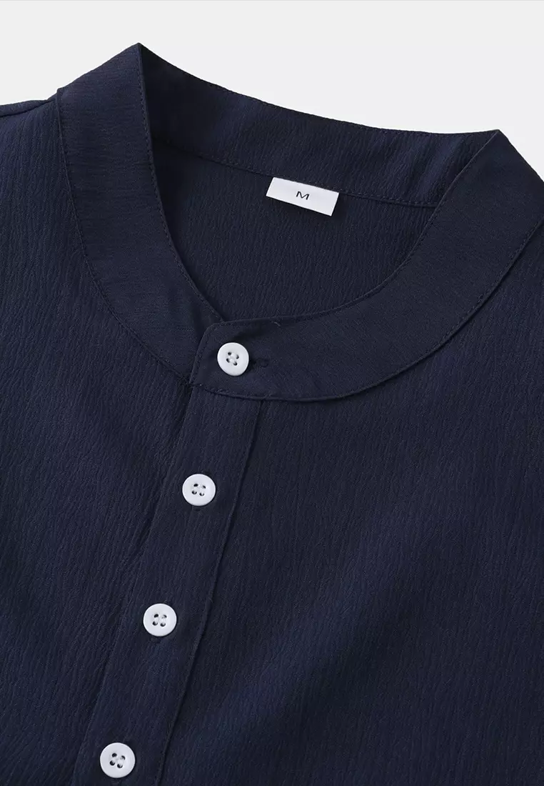 Buy Twenty Eight Shoes Solid Color Stand Collar Shirt YL-PL88 2026