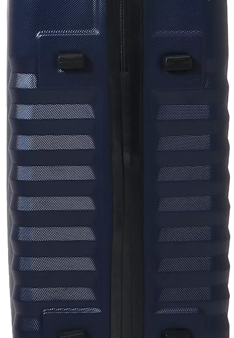 Isvara Tas Koper One Set Unisex Large Compartment Suitcase Number Code Locking Material Fiber ABS ORIGINAL - Biru