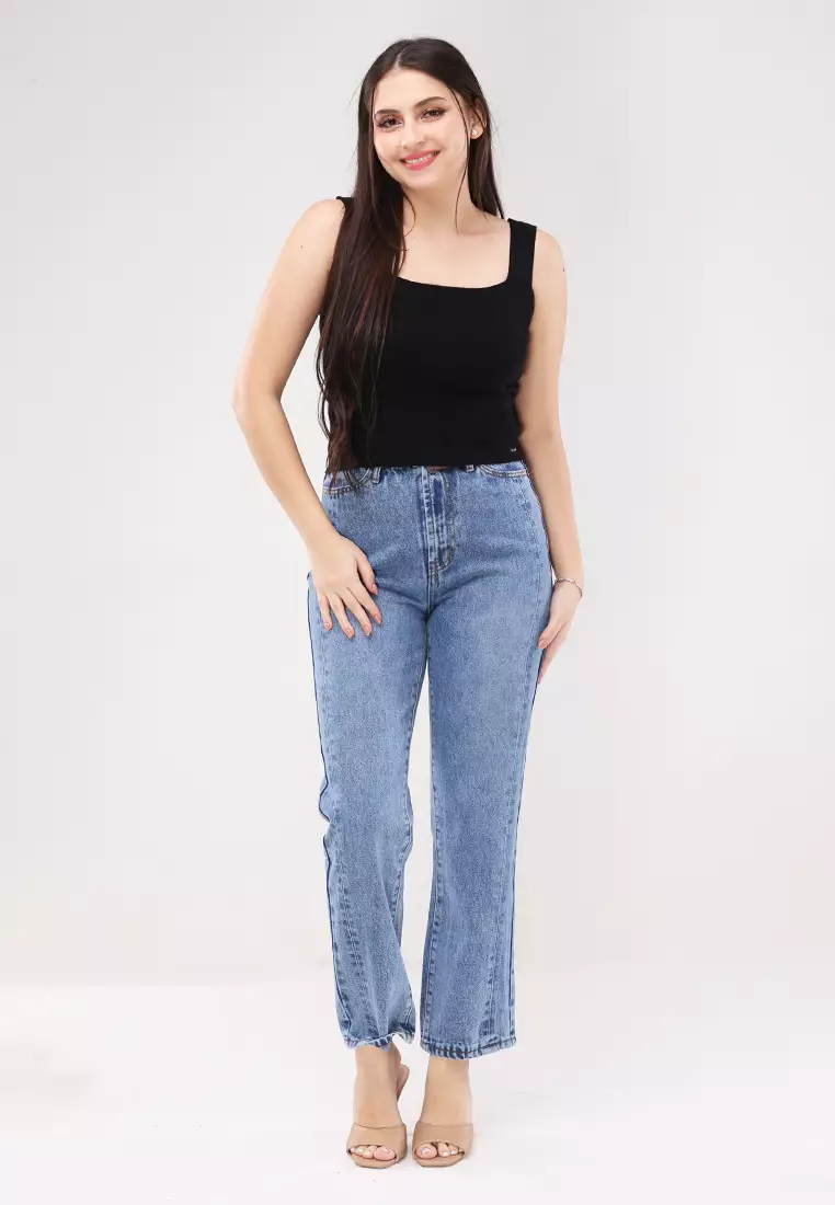 Plain Knitted Sleeveless Blouse