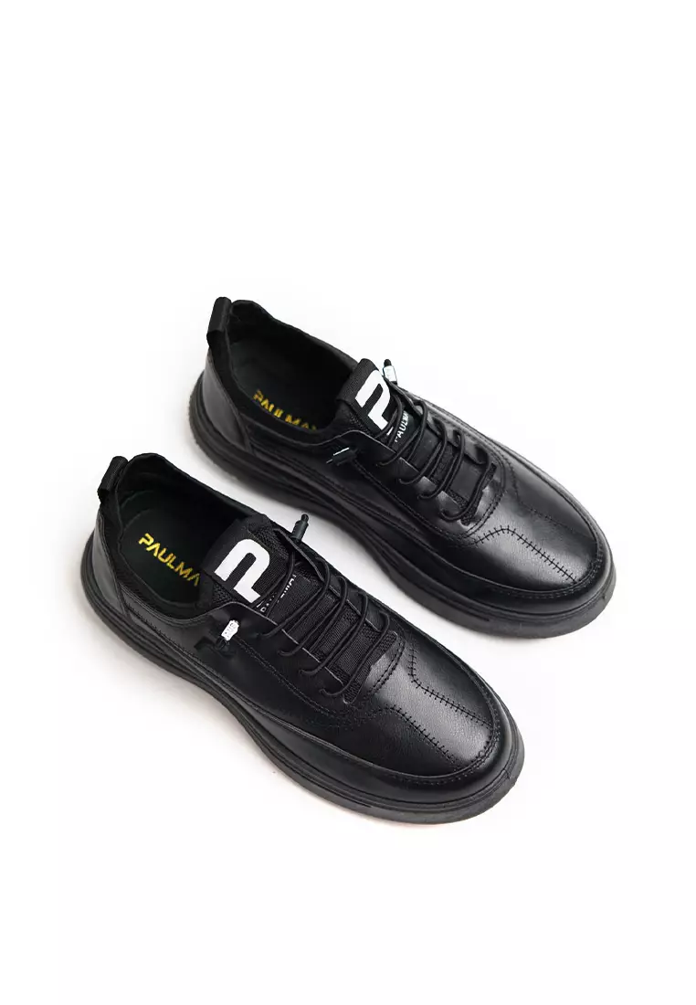PAULMAY - Sepatu Sneakers pria Ignite Black
