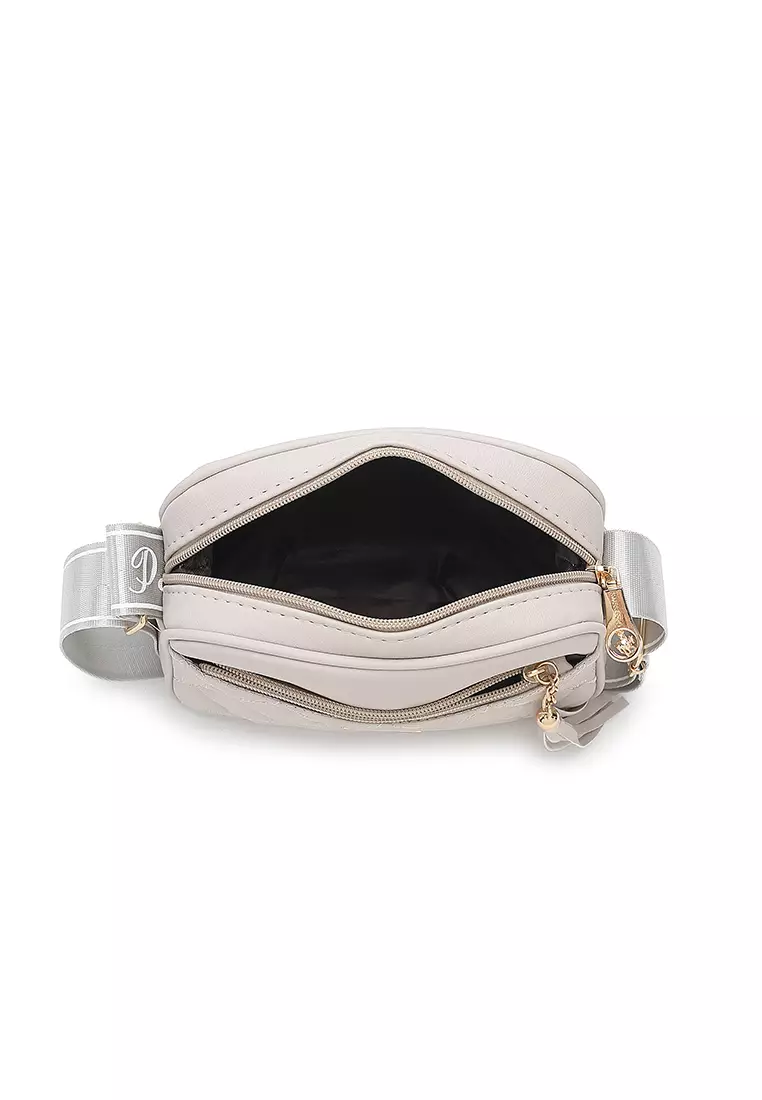 Women's Sling Bag / Crossbody Bag (Tas Selempang Wanita) - Krem