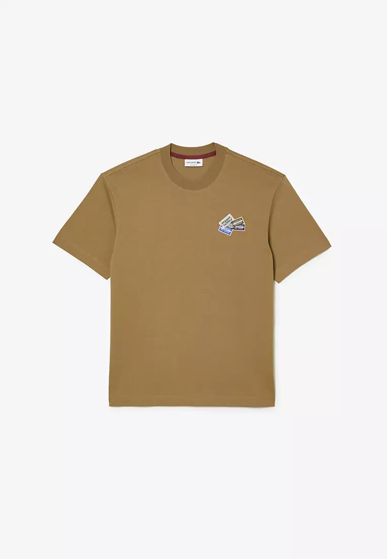 NEW Lacoste Sport Short Sleeve Multi Croc Logo Mens T Shirt