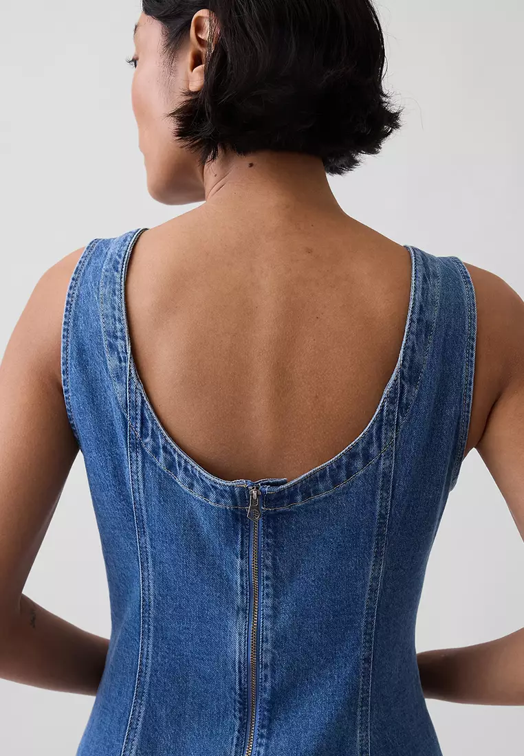 Buy GAP Denim Boat Neck Open-Back Mini Dress 2026 Online | ZALORA  Philippines