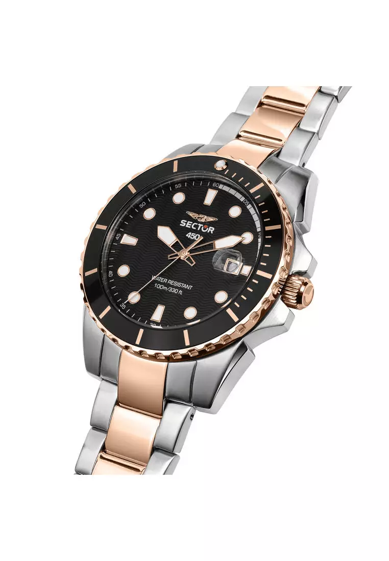 [3 Years Warranty] Sector 450 Collection 41mm Men's Stainless Steel Quartz Watch R3253276002