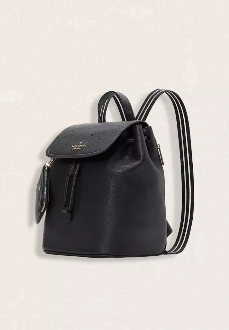 Kate Spade Rosie Medium Flap Backpack Black