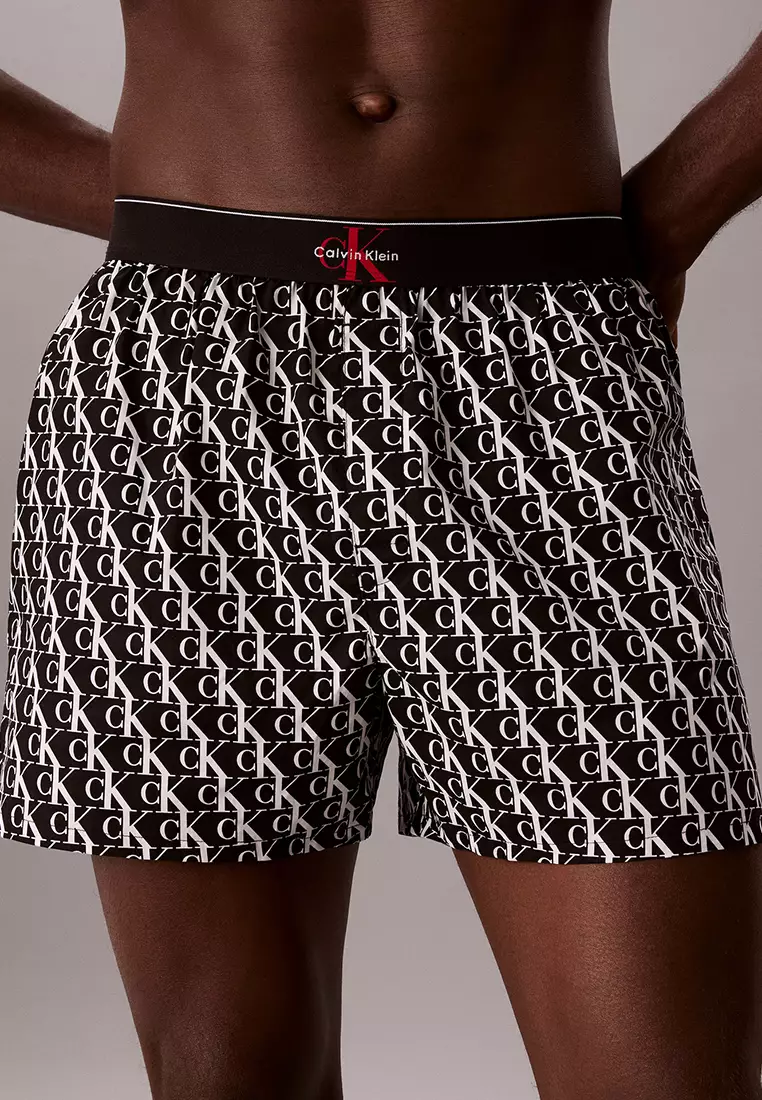 Cotton Monogram Slim Boxers - Calvin Klein Underwear