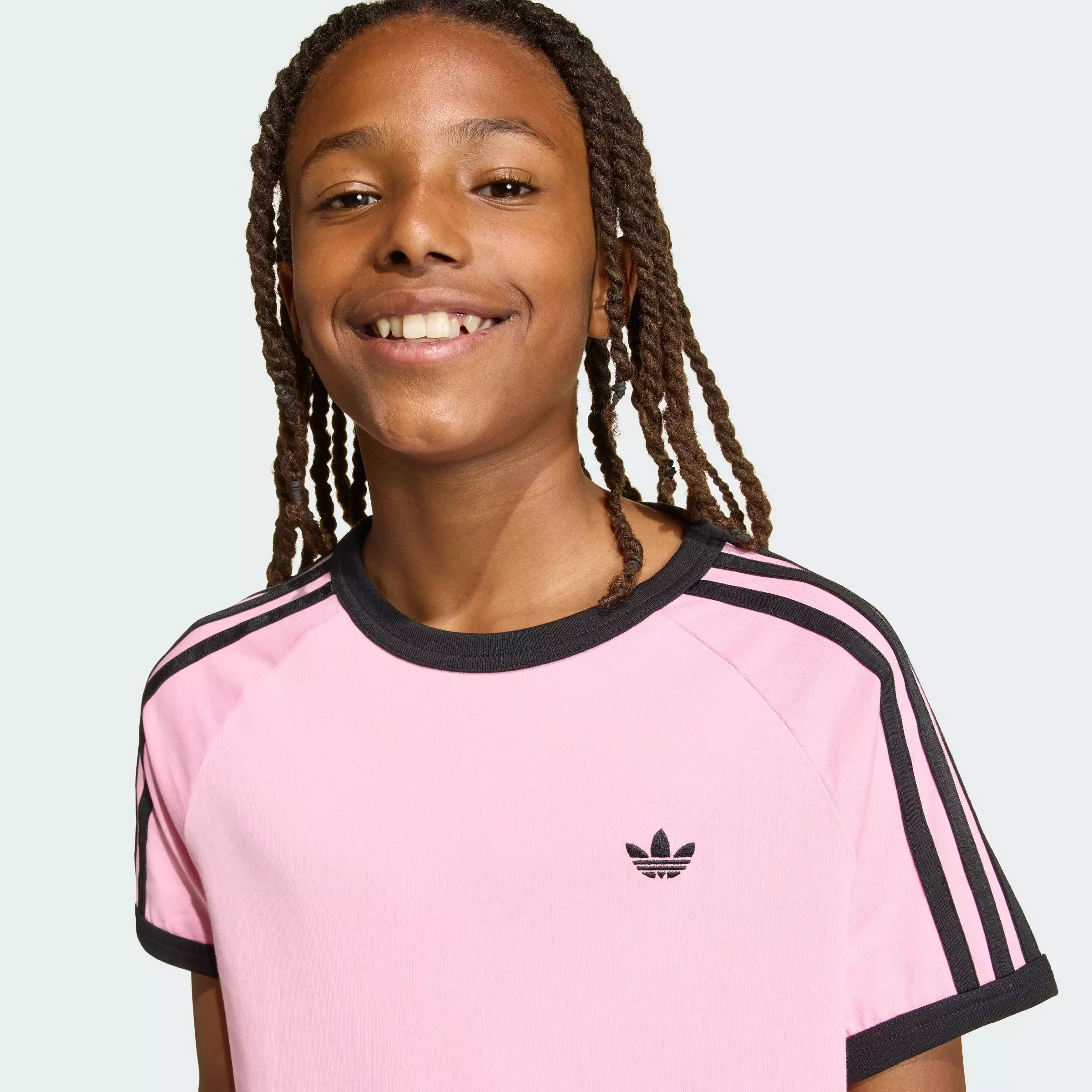 Lifestyle 3 STRIPES TEE Unisex Pink KE0922