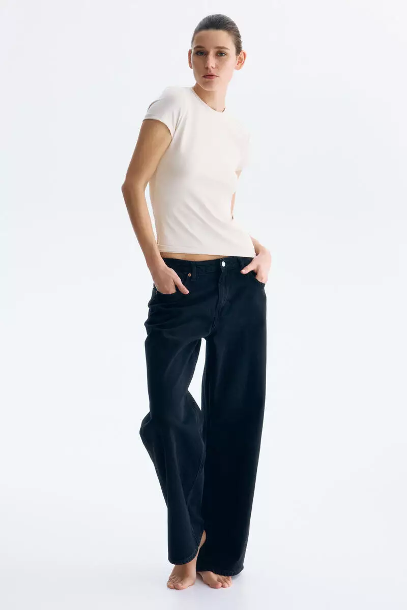 Fitted microfibre T-shirt