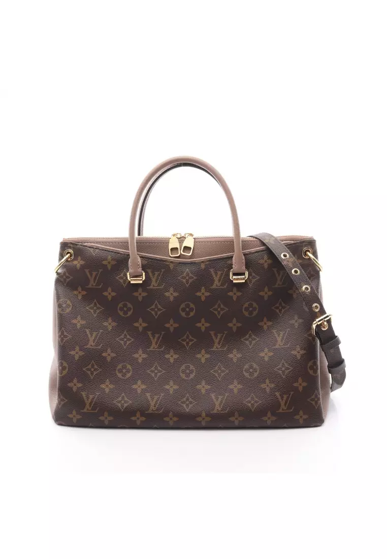 Louis Vuitton Dune Calfskin Leather and Brown Monogram Pallas