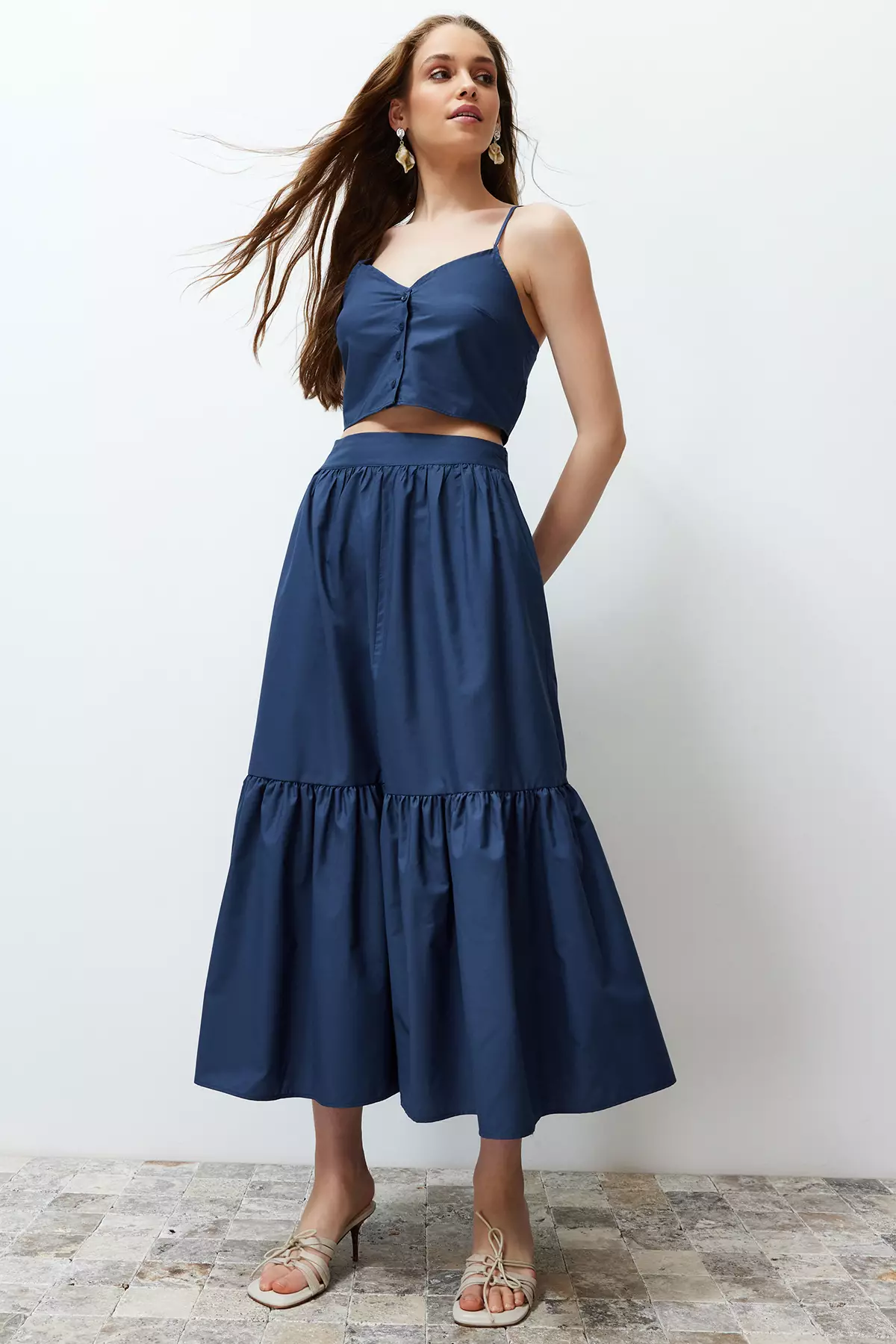 Maxi Flared Skirt