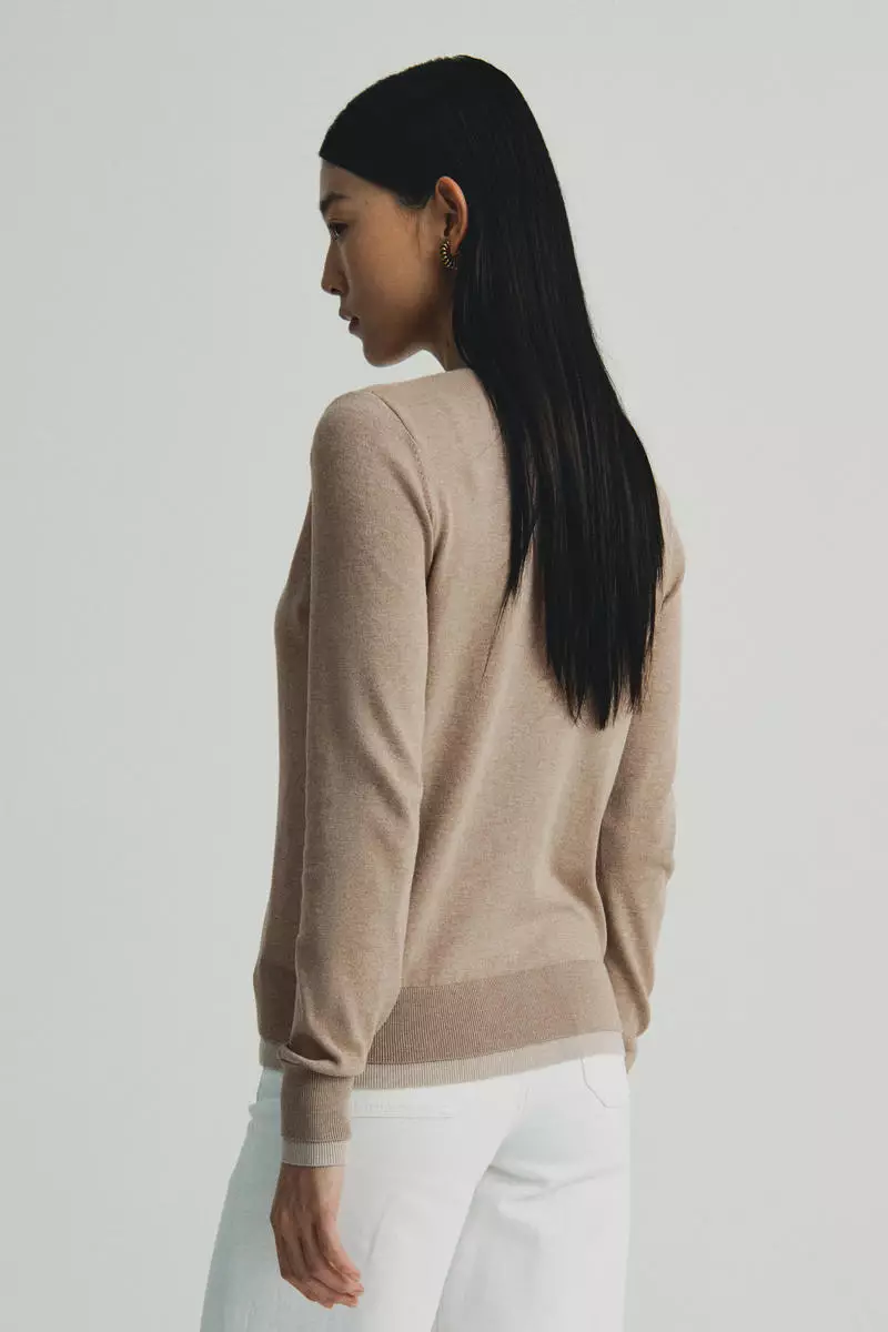 Layered cardigan