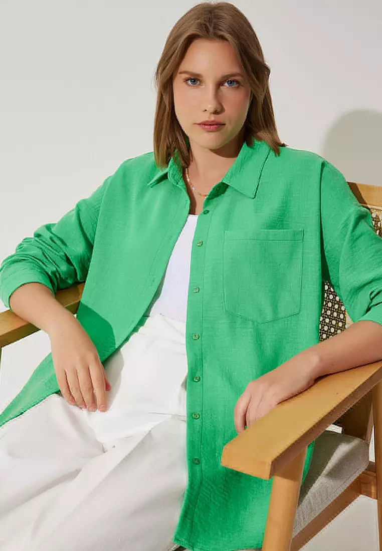 Oversize Linen Ayrobin Shirt