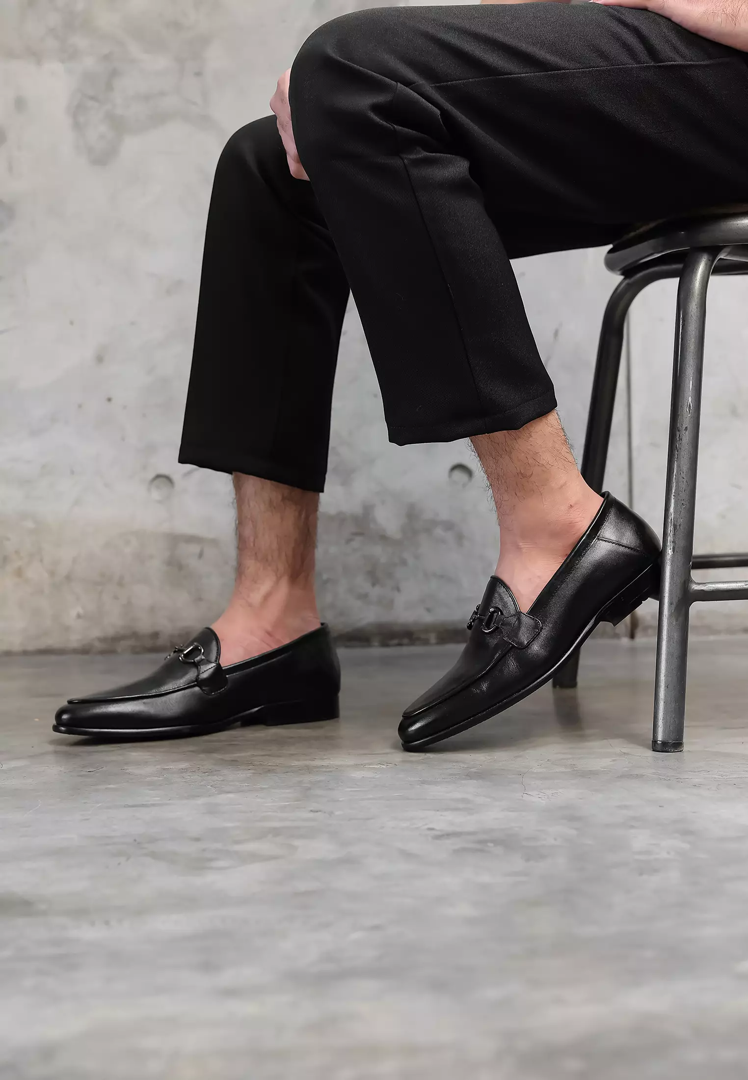 Mark Men Slip On Loafer Casual with Metal Buckle