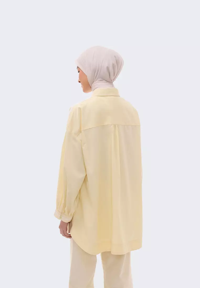 Ria Miranda Soft Yellow Hyde Top