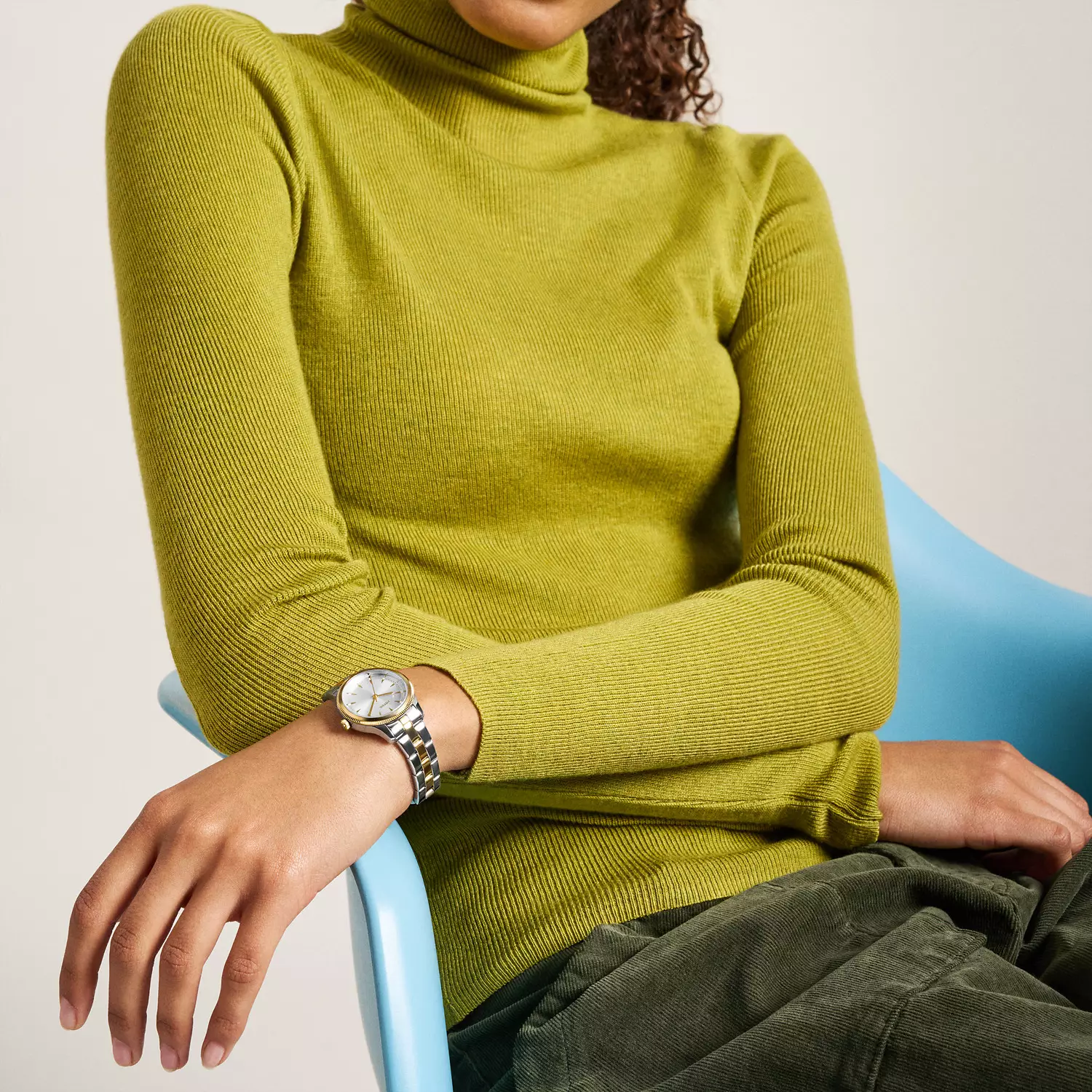 Fossil Brynn Silver Gold 2 Tone Jam Tangan Wanita 30MM BQW8019